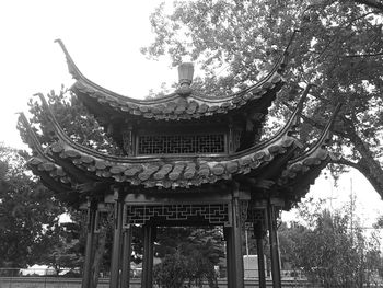 Low angle view of built structure against sky