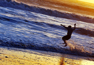 Full length of man at beach