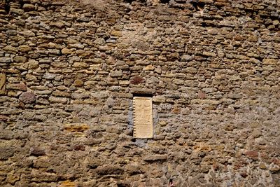 Close-up of stone wall