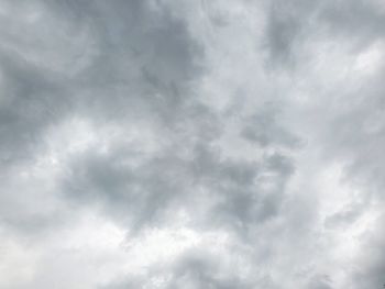 Low angle view of storm clouds in sky