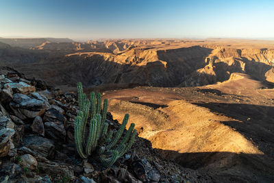 Sunset in the fish river canyon namibia