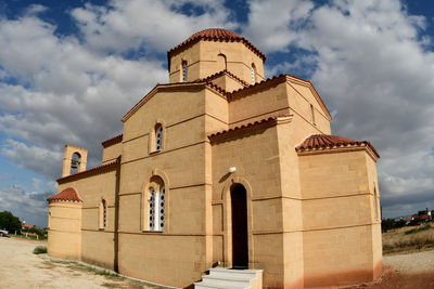 Low angle view of building against sky