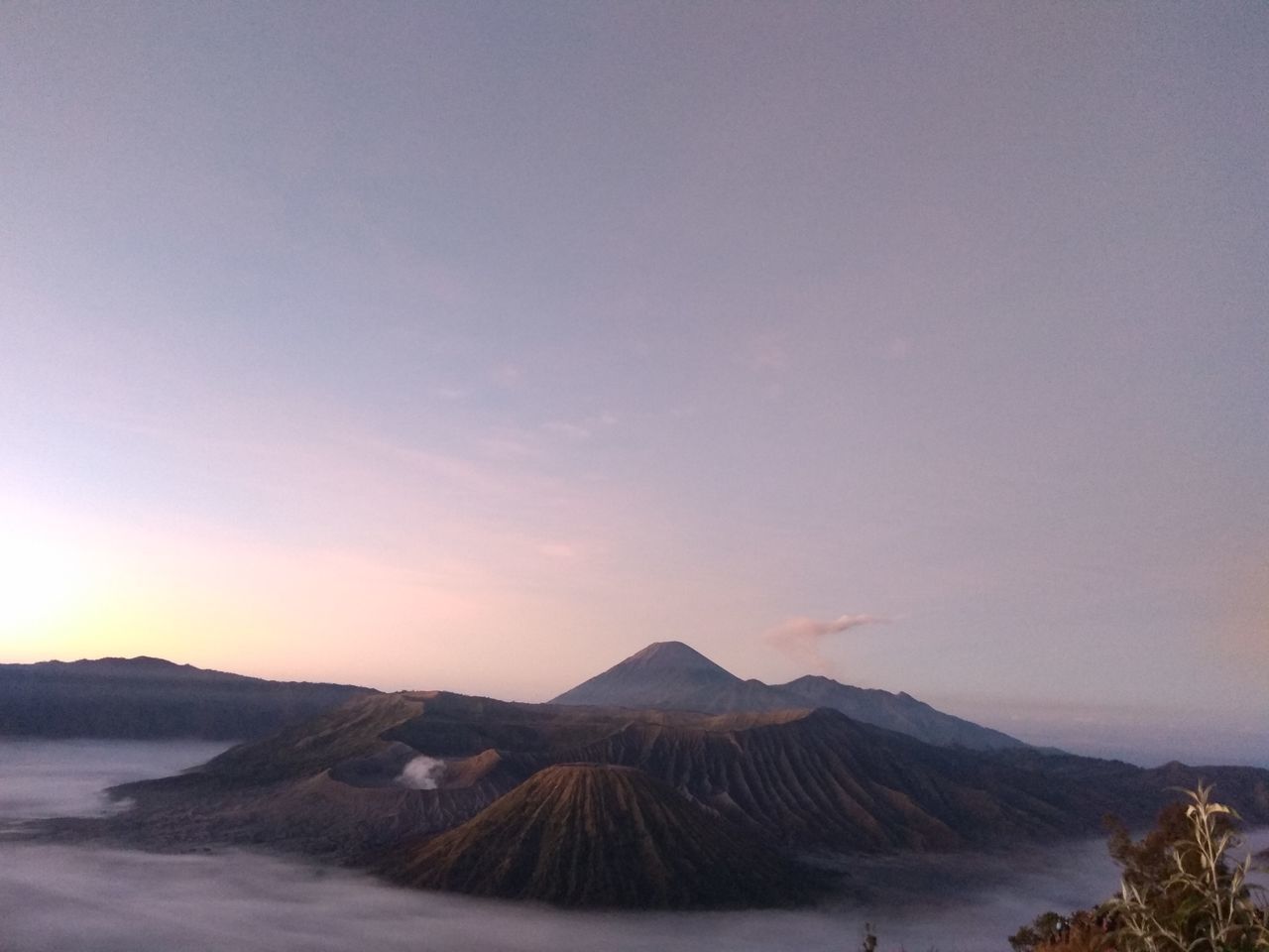 mountain, beauty in nature, sky, scenics - nature, volcano, non-urban scene, tranquil scene, tranquility, no people, land, nature, idyllic, landscape, environment, geology, copy space, cloud - sky, travel destinations, sunset, volcanic crater, outdoors