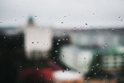 Raindrops on glass window