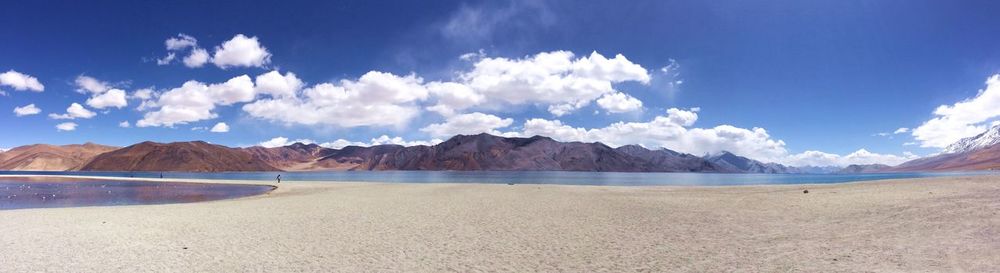 Panoramic view of beach against sky