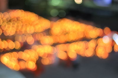 Defocused image of illuminated lights