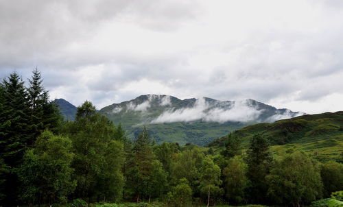 Beautiful nature scenery with cloudy sky