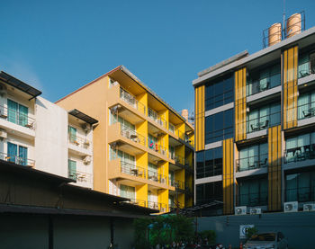 Low angle view of residential buildings