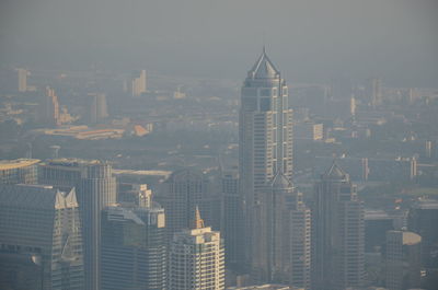 Aerial view of buildings in city