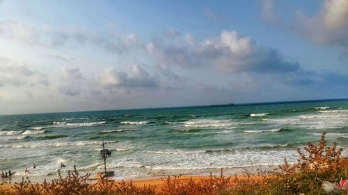 View of calm sea against the sky