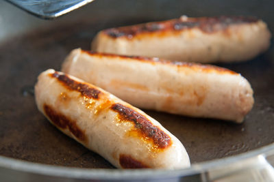 Close-up of bread in plate