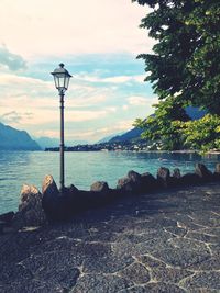 Scenic view of river against sky