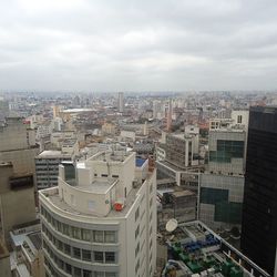 High angle view of cityscape