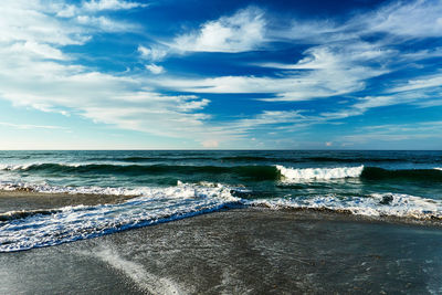 Scenic view of sea against sky