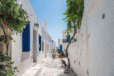 Alley amidst buildings in city