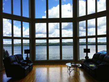 View of sofa by window