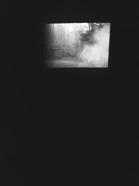 View of the dark
