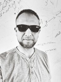 Portrait of man wearing sunglasses