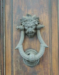 Close-up of door knocker