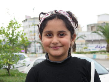 Portrait of smiling girl