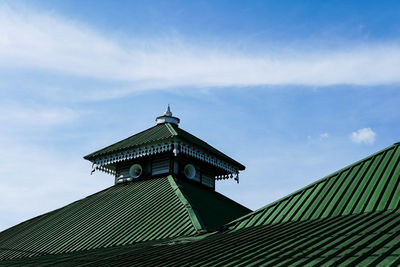 Low angle view of mosque against sky