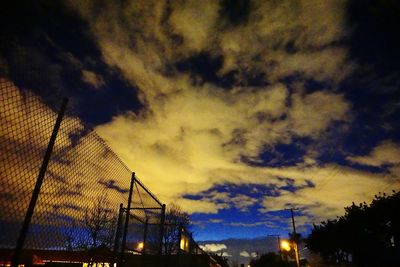 Low angle view of dramatic sky