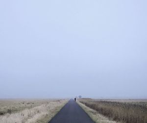 Scenic view of landscape against clear sky