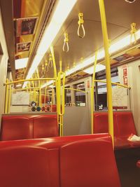 Interior of train