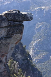 Aerial view of rock formations