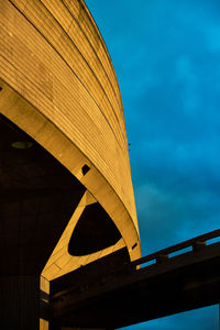 Low angle view of bridge against sky