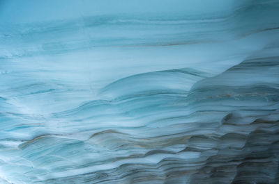 Full frame shot of layered ice