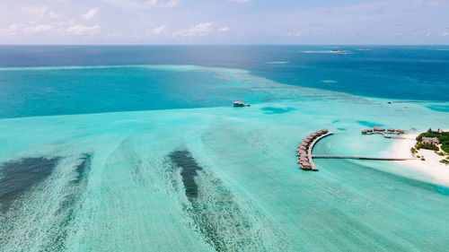 Sunny day in maldives islands