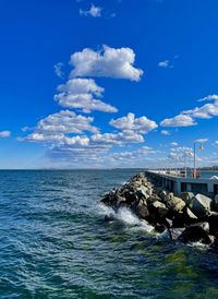 Scenic view of sea against sky