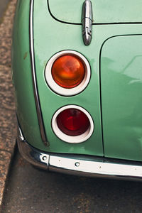 Vintage car on road