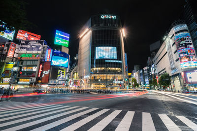 City street at night