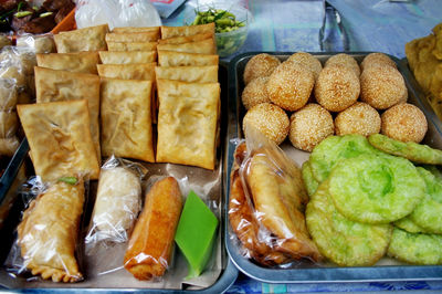 Some traditional snacks sold in traditional markets 