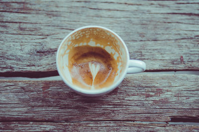 Close-up of coffee on table