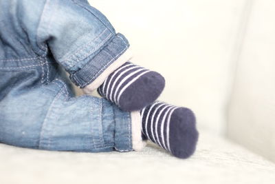 Low section of child on floor