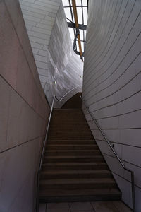 Low angle view of staircase in building