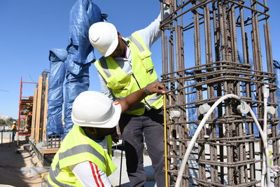 Man working at construction site