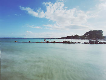 Scenic view of sea against sky