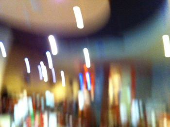 Defocused lights at night