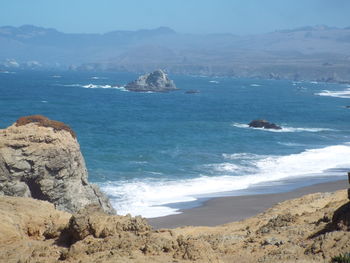 Scenic view of sea against sky