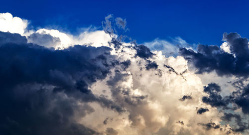 Low angle view of clouds in sky