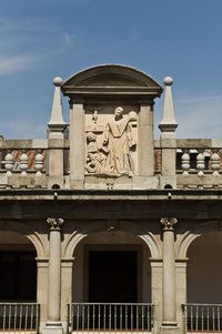 Low angle view of historical building against sky