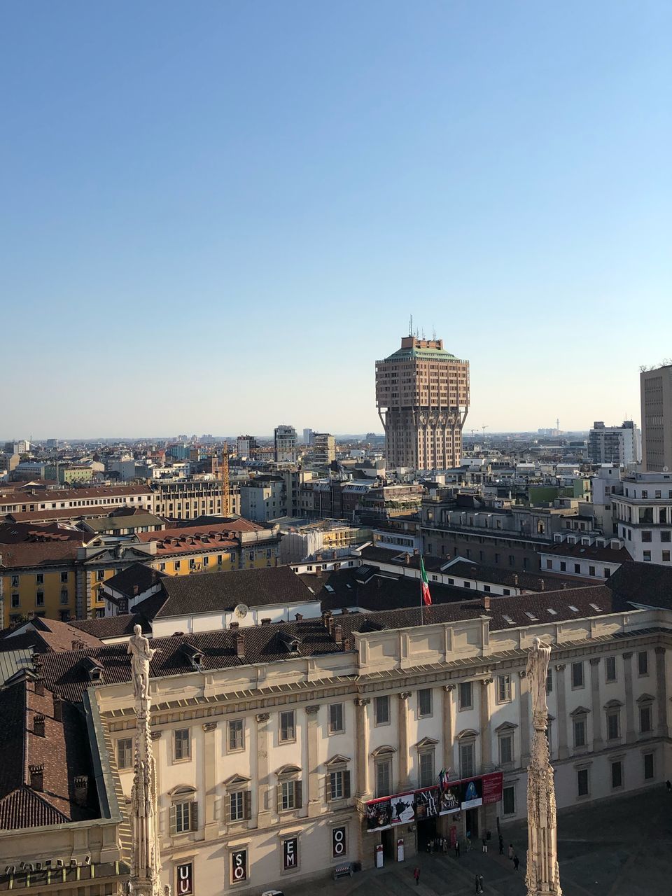 building exterior, architecture, built structure, city, sky, building, cityscape, clear sky, copy space, nature, day, high angle view, no people, residential district, transportation, travel destinations, outdoors, travel, skyscraper