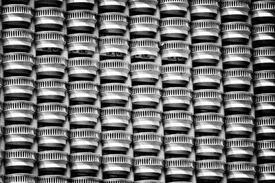 Building exterior with windows