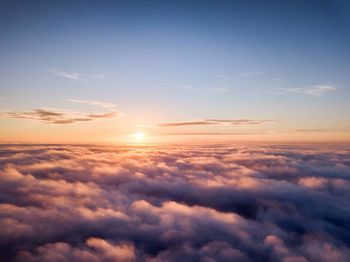 Scenic view of cloudscape during sunset