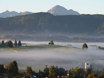 Scenic view of mountains