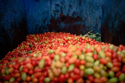 Close-up of fruits in market stall